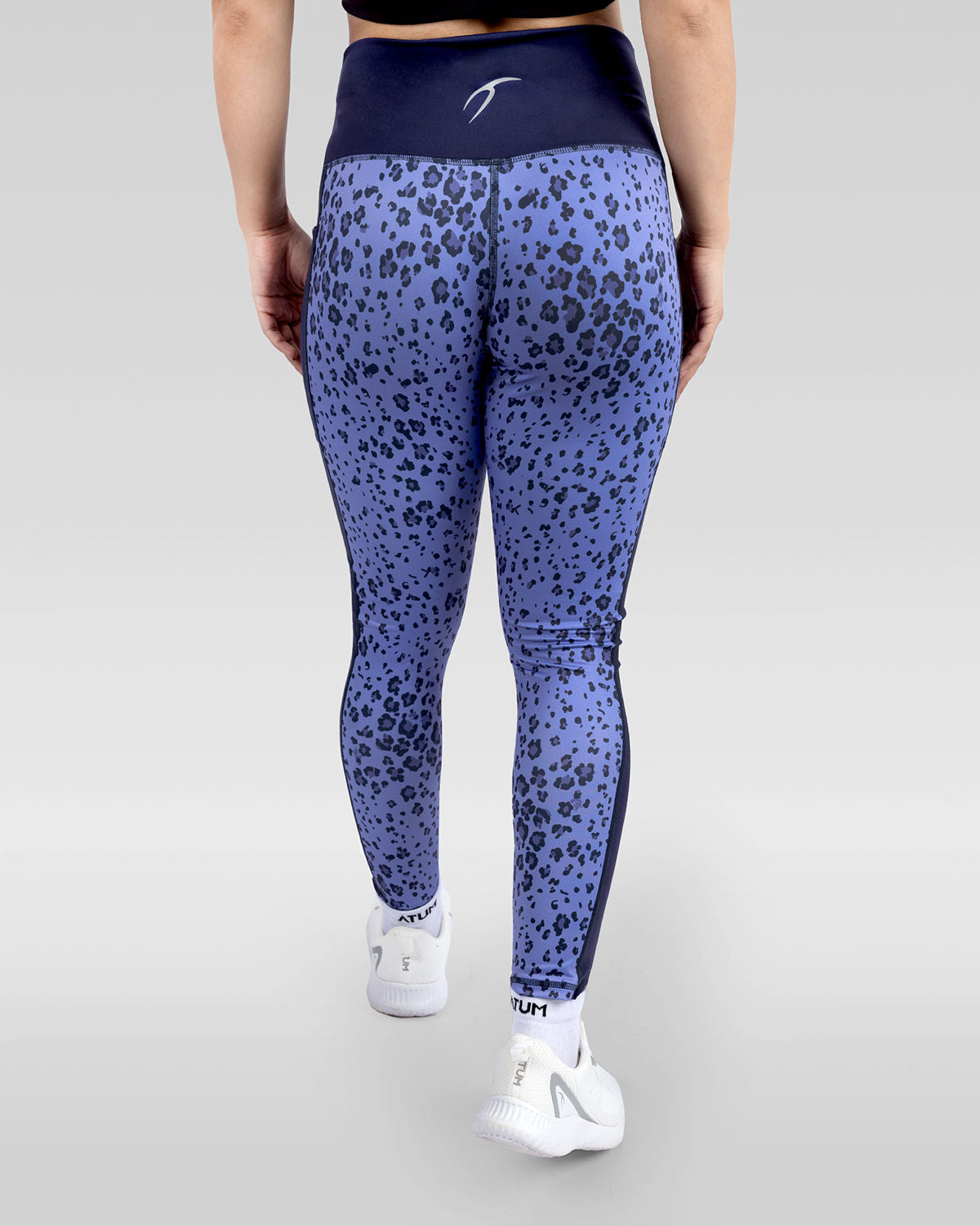 Women's Floral Purple Leggings-Atum -80279519
