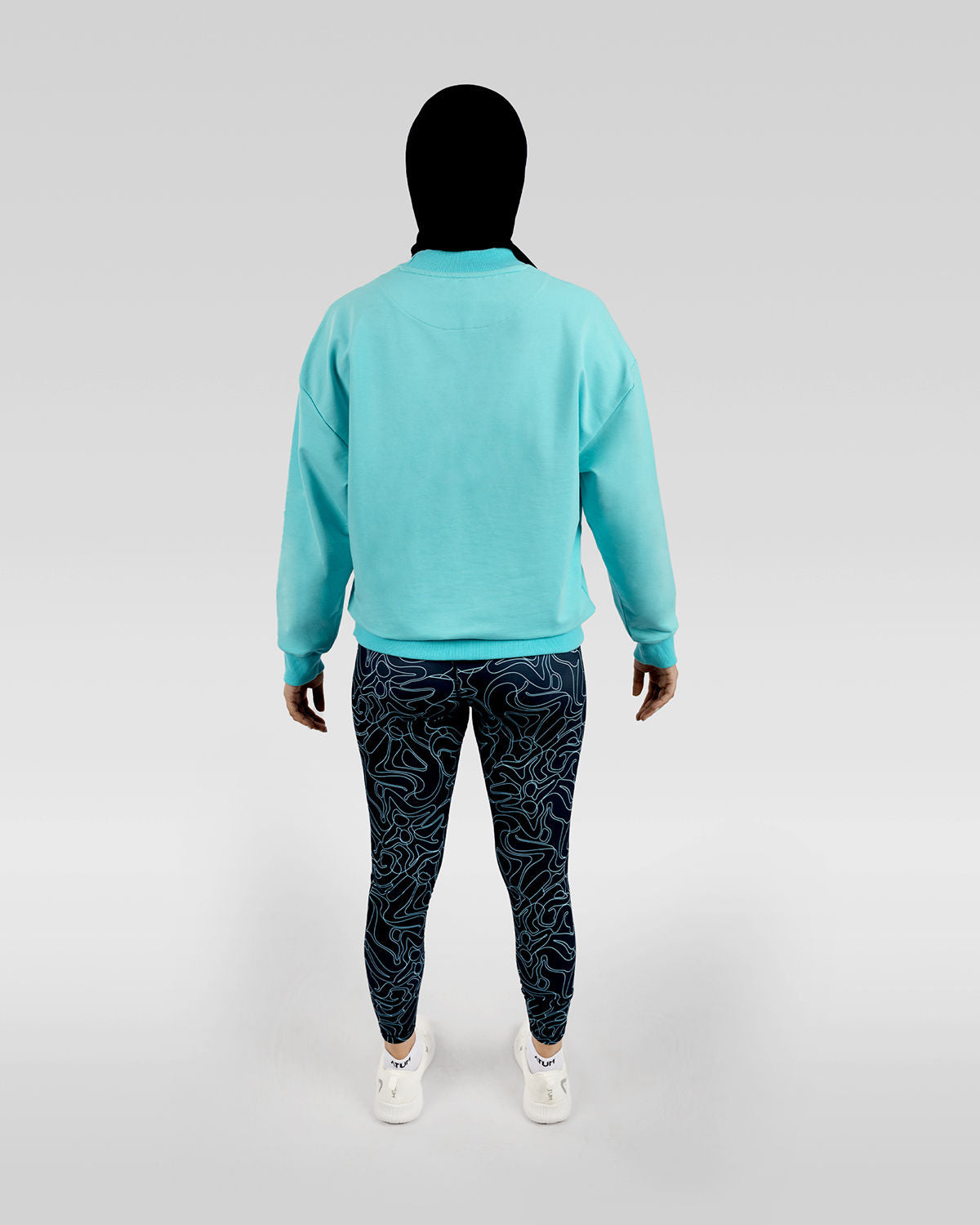 Women's Limitless Navy Leggings-Atum -77391114